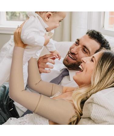 Arm Compression Sleeve with Shoulder Belt | Graduated Compression Brace for Pain Relief & Recovery - Medium - Buy Online on GoSupps.com