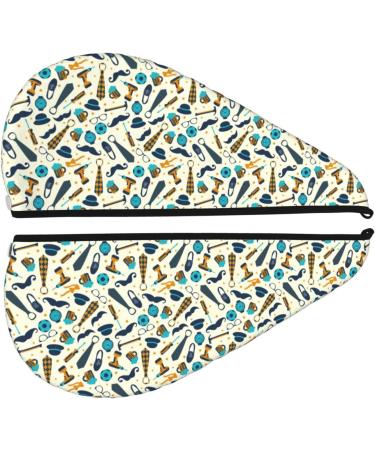 Quick-Dry Hair Towel Wrap with Button | Towel Turban for Effortless Hair Drying | Perfect for Father's Day Gifts - Buy Online on GoSupps.com