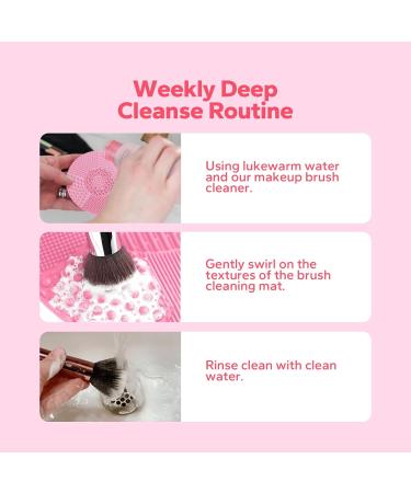 Buy Makeup Brush Cleaner Kit - 5 fl. oz | Effective Makeup Brush Cleaning Solution Shampoo Beauty Sponge & Mat - Buy Online on GoSupps.com