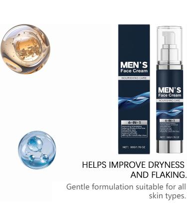  PGUTYUFCH 6-in-1 face cream for men anti-aging moisturizing care for firmer and deeply hydrated skin reduces fine lines and wrinkles soothes and nourishes dry skin rejuvenates (2 pcs) - Buy Online on GoSupps.com