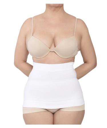 BODYPERFECT Elastic Abdominal Bandage Unisex XXL White