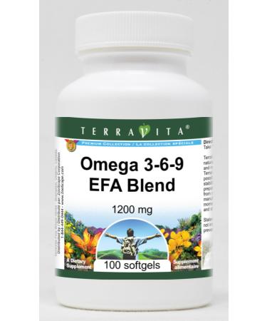 Omega 3-6-9 EFA Blend - 1200 mg (100 softgels ZIN: 427997)