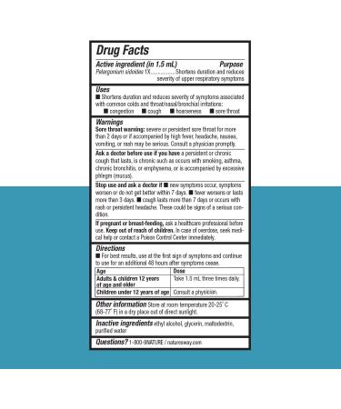 Nature's Way Umcka ColdCare Drops - Shortens Duration & Reduces Severity - 2 fl oz - Buy Online on GoSupps.com