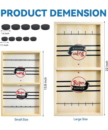 BAKAM Super Fast Sling Puck Game - Portable Table Hockey for Kids and Adults - Desktop Slingshot Game for Family Fun - Large Winner - Buy Online on GoSupps.com