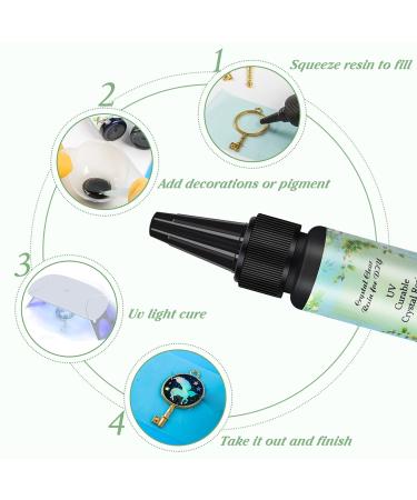 10x30 ml Crystal Epoxy Resin UV Glue for DIY Nail Art & Jewelry - Professional Craft Tools - Buy Online on GoSupps.com