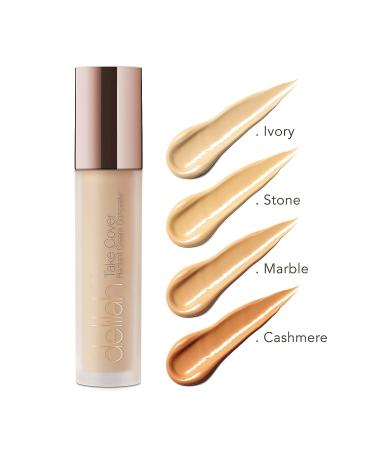 Delilah Take Cover Radiant Cream Concealer - Full Buildable Coverage for Bright, Even Complexion - Smooth, Flawless Finish - Vegan, Paraben Free, Dermatologically Tested - Stone 0.12 Oz - Buy Online on GoSupps.com
