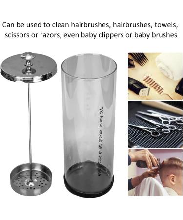 Barbicide Soaking Jar Transparent Cleansing Glass Jar for Barber Tools Nail Salon Supplies Cleansing - Buy Online on GoSupps.com