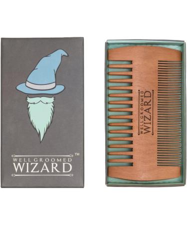 Double-Sided Wooden Beard Comb for Men - Anti-Static Grooming Tool - Buy Online on GoSupps.com