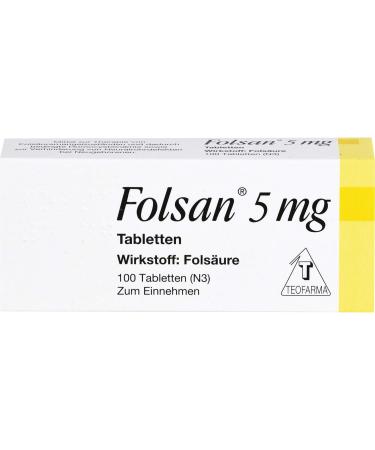 Folsan 5 mg Tablets - 100 St | Buy Internationally | Fast Shipping & Best Prices - Buy Online on GoSupps.com