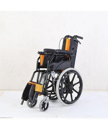 Wheelchair Lightweight Folding Travel Wheelchair Multifunctional Self-propelled Wheelchair Suitable for Adults and The Elderly (Orange) - Buy Online on GoSupps.com