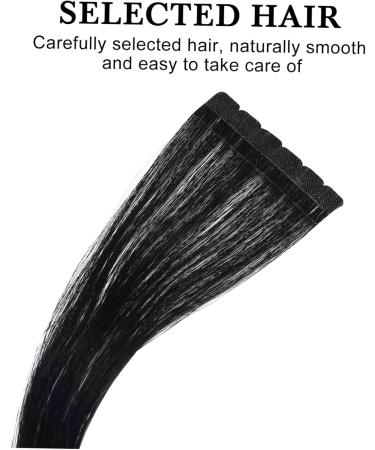 Ipetboom 50cm Tape In Virgin Human Hair Extensions Human Hair for Women Beauty (Black Hair) 1 - Buy Online on GoSupps.com
