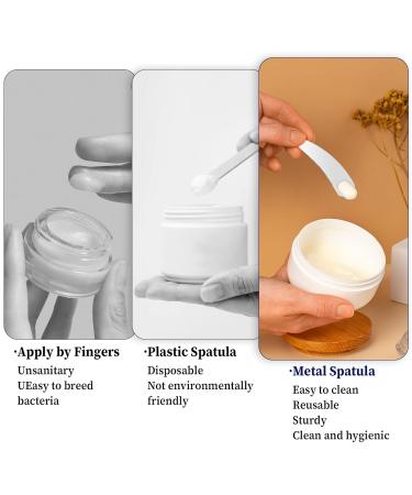Buy Molain Metal Cosmetic Spatula Set - Mini Bent Makeup Appliancer for Creams Masks & Lotions (2PCs) - International Shipping - Buy Online on GoSupps.com