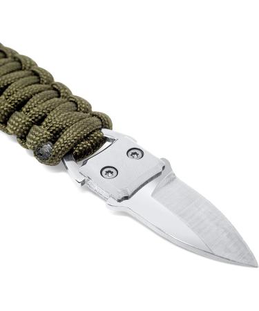 Steinbock7 Zugspitze Paracord Bracelet - Stylish Green Outdoor Companion with Practical Clasp Tool - Buy Online on GoSupps.com