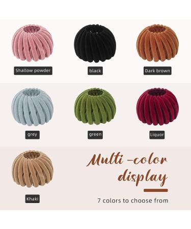 7 PCS Bird Nest Hair Clips & Ponytail Holders for Women | Velvet Expandable Bun Claw | Valentine's Day Gift - Buy Online on GoSupps.com