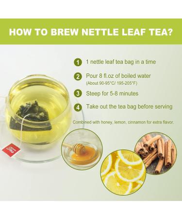FullChea Nettle Leaf Tea Bags - 25 Teabags - 1.5g/bag - Eye Health & Bone Support - Buy Online on GoSupps.com