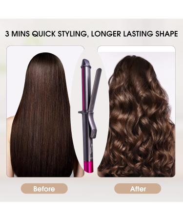 Nicebay Curling Iron - 1 1/4 Inch Professional Hair Curler | Fast Heating Ceramic Coating Worldwide Voltage Auto Off - Buy Online on GoSupps.com