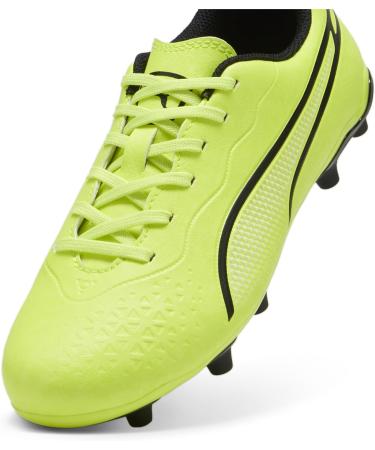 PUMA Unisex Kids King Match FG/AG Jr Track and Field Shoe - Electric Lime/Puma Black/Poison Pink Size 35.5 EU - International Shipping Available - Buy Online on GoSupps.com
