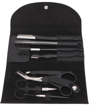 Premium Stainless Steel Eyebrow Grooming Kit | Trimming Tools with Storage Bag for Men & Women - Perfect for Flawless Brows - Buy Online on GoSupps.com
