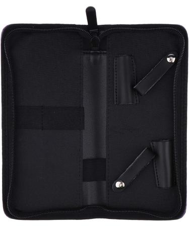 Pro Hair Stylist Scissor Pouch Case for Hairdressers Salon Tools Holster Bag Soft Fabric Roll-Up Organiser - Purple as described - Buy Online on GoSupps.com
