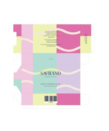 Saviland Acrylic Nail Set - Complete Starter Kit with 142g Monomer 120g Transparent Powder & Brush - MMA-Free Professional Quality - Buy Online on GoSupps.com