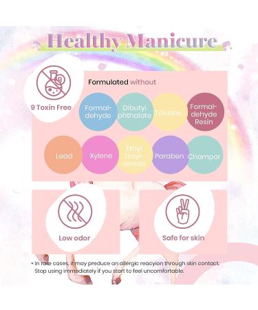 Beetles Gel Nail Polish Unicorn Collection - Pastel Blue Yellow Pink Spring/Summer Soak-Off Gel Polish - Buy Online on GoSupps.com