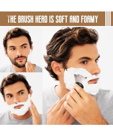 2 Pack Synthetic Men Shaving Brushes with Hard Wood Handles - Travel Shave Brush for Hair Salon & Home Use - Ideal Gift for Men - Buy Online on GoSupps.com
