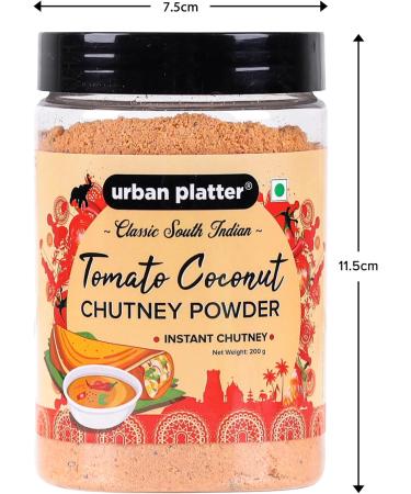 South Indian Style Instant Tomato Coconut Chutney Powder 200G / 7Oz Nariyal Ki Chutney Just Water  - Buy Online on GoSupps.com