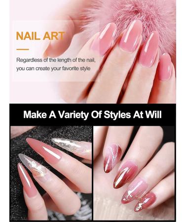 Kalolary Dual Nail Forms Set | 120PC Stiletto Nail Tips + 10 Blue Nail Clips Nail File & UV Gel Brush for Professional Nail Art Extension - Buy Online on GoSupps.com