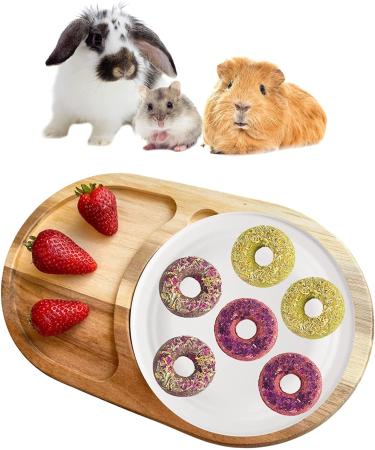 Lacrima Rabbit Chew Toys Donuts 13PCS - Natural Bunny & Guinea Pig Teeth Health Treats - Buy Online on GoSupps.com