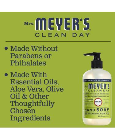 Mrs. MEYER'S CLEAN DAY Hand Soap Lemon Verbena 12.5 fl. oz (Pack of 3) - Buy Online on GoSupps.com