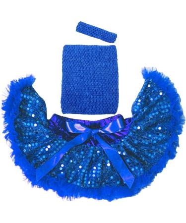 4pcs Crochet Tube Top & Tutu Dress Set for Baby Girls | Royal Blue Infant Skirt Pettiskirt | 8x10 inches (20x25cm) - Buy Online on GoSupps.com