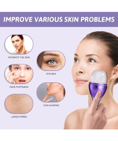 Oneleaf Spray Ice Cube Roller Bottle - Soothing Skin & Muscle Relief Perfect for Toothache - Purple - Buy Online on GoSupps.com