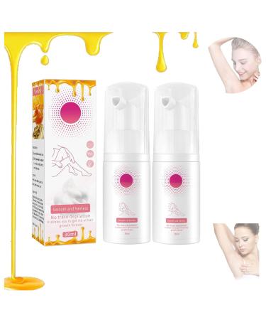 Beeswax Hair Removal Mousse Beeswax Hair Removal Mousse Foam Beeswax Hair Removal Spray Hair Removal Spray Mousse Hair Removal Spray Fast Hair Removal Hair Growth Inhibitor (30ml-2pcs)
