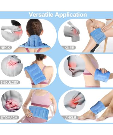 SuzziPad 7x18 Microwave Heating Pad for Pain Relief - Multipurpose Heat Pack for Cramps, Muscle Ache, Joints, Back Pain, Neck, Shoulder - Microwavable Warm Compress - Blue Light Blue-1PK - Buy Online on GoSupps.com