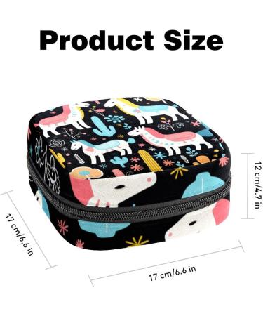 Period Bag | Sanitary Napkin Storage & Tampon Holder for Purse | 4.7x6.6x6.6 in - Classic Design - Buy Online on GoSupps.com