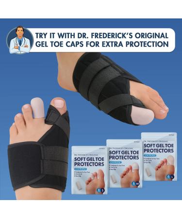 Dr. Frederick's Original Nighttime Bunion Splints - 2pc Set for Men & Women - Adjustable Big Toe Straightener - Orthopedic Foot Brace for Nighttime Bunion Relief - Buy Online on GoSupps.com