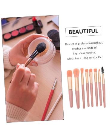 NOLITOY Professional Makeup Brush Set - 5 Essential Brushes for Flawless Application | Pink Makeup Tools for Women - Buy Online on GoSupps.com