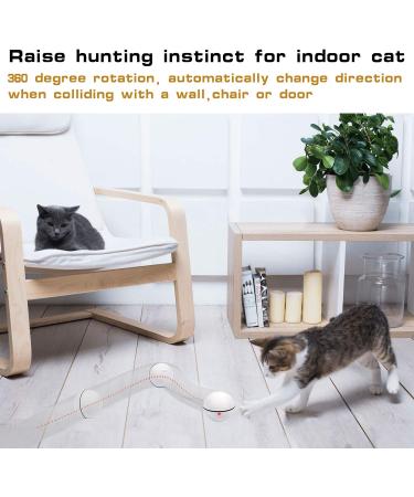 YOFUN Smart Interactive Cat Toy - Self Rotating Ball with LED Light for Endless Fun - Buy Online on GoSupps.com