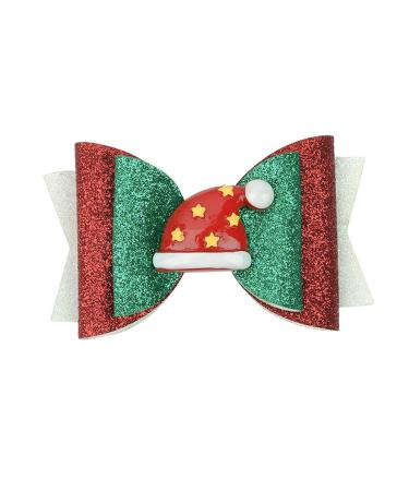 Hairstyle Hairpin Headband Girls 3" Glitter Hair Clips Christmas Hair Bows Accessories Pins for Girls Cartoon Duckbill Clips Hairgrips Headwear Hairpins For Girls (Size : 1)