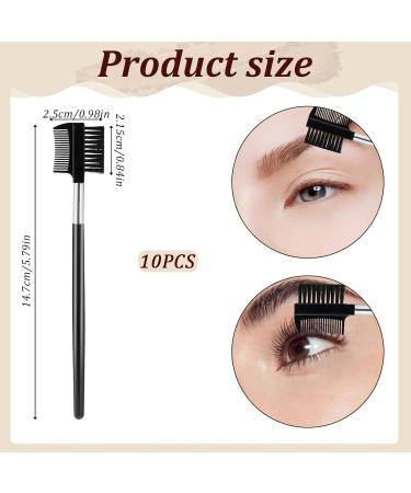 10Pcs Eyebrow & Eyelash Brush Comb Set | Essential Makeup Tools for Eyelash Extensions & Eye Makeup - Buy Online on GoSupps.com