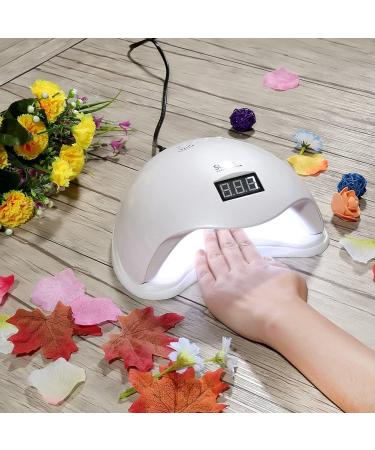 48W UV LED professional nail drying lamp with 10s / 30s / 60s / 99s timer and automatic sensor for nail UV gel and LED gel