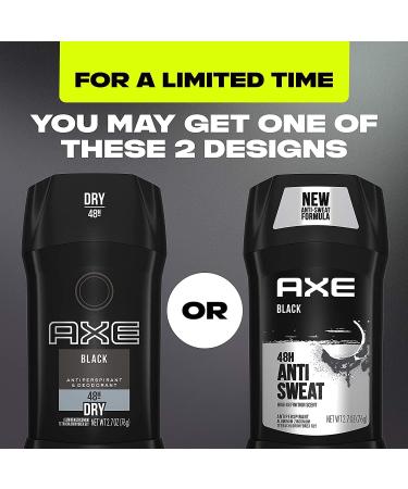 AXE Black Antiperspirant Deodorant Stick 2.7 Oz - Pack of 2 - Buy Online on GoSupps.com