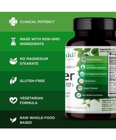 Emerald Labs Liver Health with Silymarin & Meriva Phytosome - 60 Capsules - Buy Online on GoSupps.com