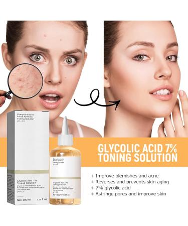 Buy Set of 4 - 100ML Glycolic Acid 7% Toner for Resurfacing Exfoliation Pore Refinement & Blemish Reduction - International Shipping Available - Buy Online on GoSupps.com