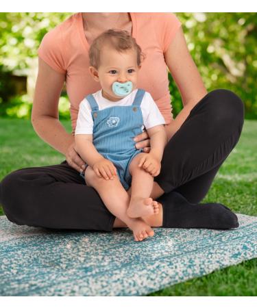 Chicco Physioforma Luxe Silicone Pacifier 6-16m - Gray-Blue 2 Pack | Soft Gentle & Supports Healthy Development - Buy Online on GoSupps.com