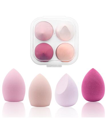 Make Up Sponge 4 Pieces Beauty Foundation Blending Beauty Sponge Beauty Makeup Sponges Blender for Liquid Foundation Powder Sun Protection and Cream Gift for Women