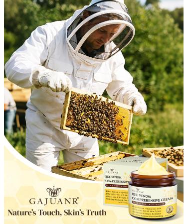 GAJUANR Bee Venom Moisturizing Cream All-in-One Nourishing Cream with Hyaluronic Acid Lightweight Texture for Daily Use 60g * 2PCS - Buy Online on GoSupps.com