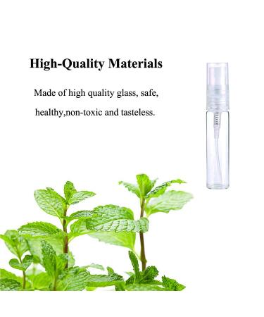 Mini Refillable Glass Spray Bottle 5ml - 60 Pcs Set for Travel, Essential Oils, Perfume & Cleaning - Buy Online on GoSupps.com