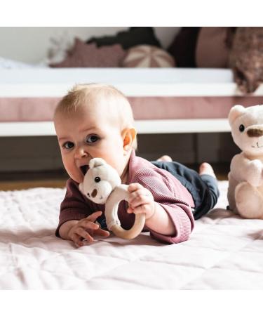 Whisbear Eco Bear Baby Teether - Natural Wooden Teething Aid for Babies | Safe & Eco-Friendly Teething Solution - Buy Online on GoSupps.com