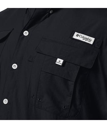 Columbia Men's Bahama II S/S Shirt Black 4X - Lightweight & Stylish - Buy Online on GoSupps.com